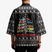 Merry Fishmas Kimono Fishing Christmas Tree Lights - Wonder Print Shop