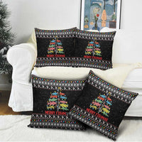 Merry Fishmas Pillow Cover Fishing Christmas Tree Lights - Wonder Print Shop
