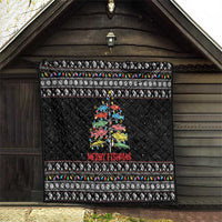 Merry Fishmas Quilt Fishing Christmas Tree Lights - Wonder Print Shop