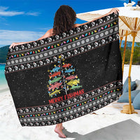 Merry Fishmas Sarong Fishing Christmas Tree Lights - Wonder Print Shop