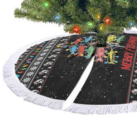 Merry Fishmas Tree Skirt Fishing Christmas Tree Lights - Wonder Print Shop
