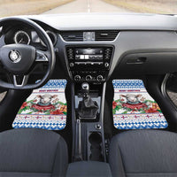 Faroe Islands Christmas Car Mats Cute Faroese Sheep Xmas Patterns - Wonder Print Shop