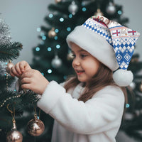Faroe Islands Christmas Santa Hat Cute Faroese Sheep Xmas Patterns - Wonder Print Shop