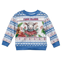 Faroe Islands Christmas Kid Ugly Christmas Sweater Cute Faroese Sheep Xmas Patterns - Wonder Print Shop