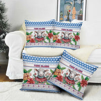 Faroe Islands Christmas Pillow Cover Cute Faroese Sheep Xmas Patterns - Wonder Print Shop