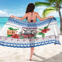 Faroe Islands Christmas Sarong Cute Faroese Sheep Xmas Patterns - Wonder Print Shop