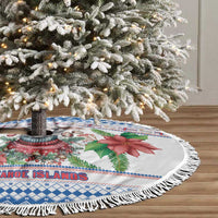 Faroe Islands Christmas Tree Skirt Cute Faroese Sheep Xmas Patterns - Wonder Print Shop