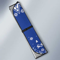 Faroe Islands Christmas Auto Sun Shade Coat Of Arms Xmas Patterns - Wonder Print Shop