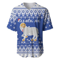 Faroe Islands Christmas Baseball Jersey Coat Of Arms Xmas Patterns - Wonder Print Shop