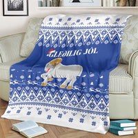 Faroe Islands Christmas Blanket Coat Of Arms Xmas Patterns - Wonder Print Shop