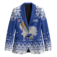 Faroe Islands Christmas Blazer Coat Of Arms Xmas Patterns - Wonder Print Shop