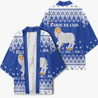 Faroe Islands Christmas Kimono Coat Of Arms Xmas Patterns - Wonder Print Shop