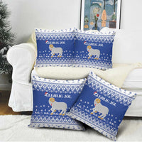 Faroe Islands Christmas Pillow Cover Coat Of Arms Xmas Patterns - Wonder Print Shop
