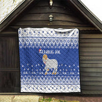 Faroe Islands Christmas Quilt Coat Of Arms Xmas Patterns - Wonder Print Shop