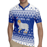 Faroe Islands Christmas Rugby Jersey Coat Of Arms Xmas Patterns - Wonder Print Shop