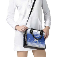 Faroe Islands Christmas Shoulder Handbag Coat Of Arms Xmas Patterns - Wonder Print Shop