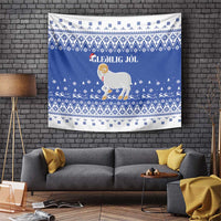 Faroe Islands Christmas Tapestry Coat Of Arms Xmas Patterns - Wonder Print Shop