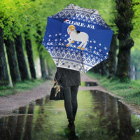 Faroe Islands Christmas Umbrella Coat Of Arms Xmas Patterns - Wonder Print Shop
