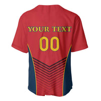Custom Spain Rugby Baseball Jersey Los Leones Lion Mascot