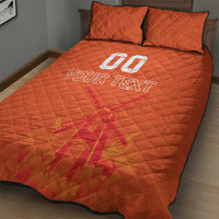 Custom Netherlands Rugby Quilt Bed Set Windmill and Tulips With Jersey Pattern - Wonder Print Shop