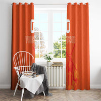 Custom Netherlands Rugby Window Curtain Windmill and Tulips With Jersey Pattern - Wonder Print Shop