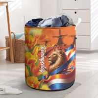 Netherlands Koningsdag Laundry Basket Dutch Lion of Royal Pride