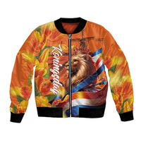 Netherlands Koningsdag Bomber Jacket Dutch Lion of Royal Pride
