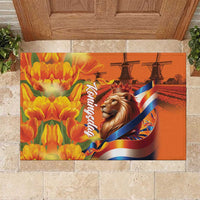 Netherlands Koningsdag Rubber Doormat Dutch Lion of Royal Pride