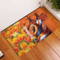 Netherlands Koningsdag Rubber Doormat Dutch Lion of Royal Pride