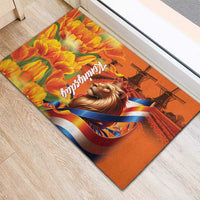 Netherlands Koningsdag Rubber Doormat Dutch Lion of Royal Pride