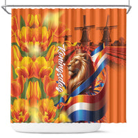 Netherlands Koningsdag Shower Curtain Dutch Lion of Royal Pride