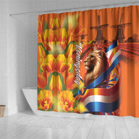 Netherlands Koningsdag Shower Curtain Dutch Lion of Royal Pride