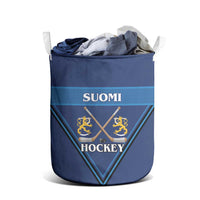 Finland Hockey Laundry Basket Suomi Lion Ice Pride 2026 Blue Version