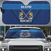 Finland Hockey Auto Sun Shade Suomi Lion Ice Pride 2026 Blue Version