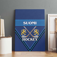 Finland Hockey Canvas Wall Art Suomi Lion Ice Pride 2026 Blue Version