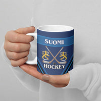 Finland Hockey Custom Ceramic Mug Suomi Lion Ice Pride 2026 Blue Version