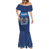 Finland Hockey Custom Mermaid Dress Suomi Lion Ice Pride 2026 Blue Version