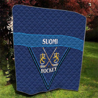 Finland Hockey Quilt Suomi Lion Ice Pride 2026 Blue Version