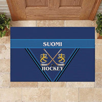 Finland Hockey Rubber Doormat Suomi Lion Ice Pride 2026 Blue Version