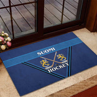 Finland Hockey Rubber Doormat Suomi Lion Ice Pride 2026 Blue Version
