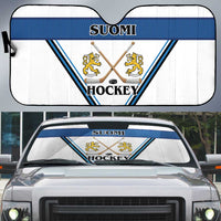 Finland Hockey Auto Sun Shade Suomi Lion Ice Pride 2026 White Version