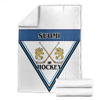 Finland Hockey Blanket Suomi Lion Ice Pride 2026 White Version
