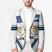 Finland Hockey Custom Blazer Suomi Lion Ice Pride 2026 White Version