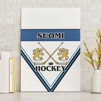 Finland Hockey Canvas Wall Art Suomi Lion Ice Pride 2026 White Version