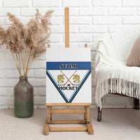 Finland Hockey Canvas Wall Art Suomi Lion Ice Pride 2026 White Version
