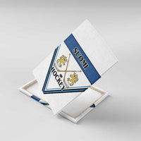 Finland Hockey Canvas Wall Art Suomi Lion Ice Pride 2026 White Version