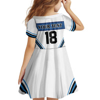 Finland Hockey Custom Kid Short Sleeve Dress Suomi Lion Ice Pride 2026 White Version