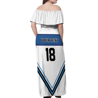 Finland Hockey Custom Off Shoulder Maxi Dress Suomi Lion Ice Pride 2026 White Version