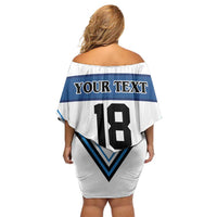 Finland Hockey Custom Off Shoulder Short Dress Suomi Lion Ice Pride 2026 White Version