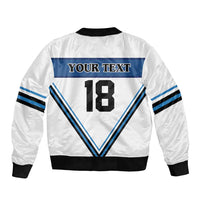 Finland Hockey Custom Sleeve Zip Bomber Jacket Suomi Lion Ice Pride 2026 White Version